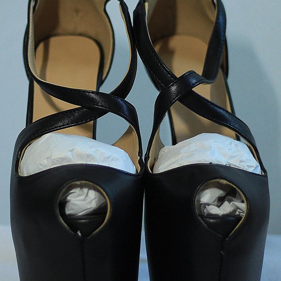 Sexy Platform Cross Strap Peeptoe - Picture 7 of 10